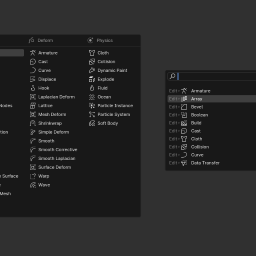 Add-on Classic Modifier Menu