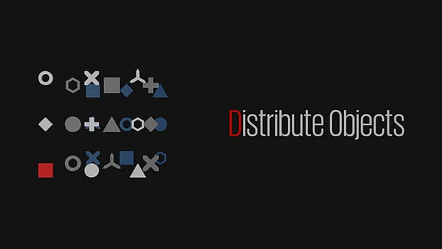 distribute objects